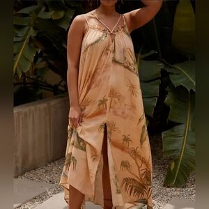 Tahnee Kelland for Anthropologie Strappy Midi Dress Size Large